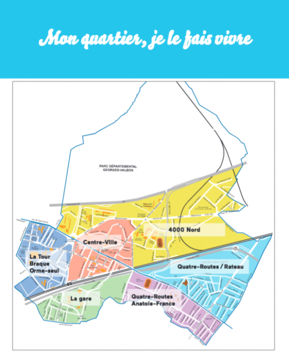 Carte des quartiers