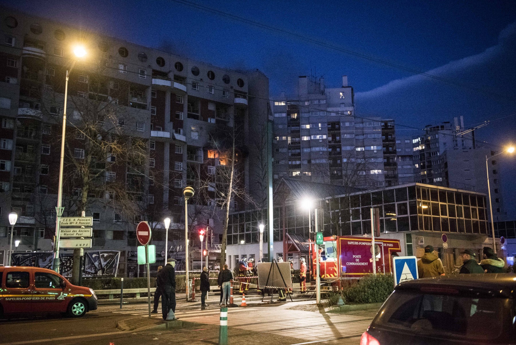 Incendie centre-ville