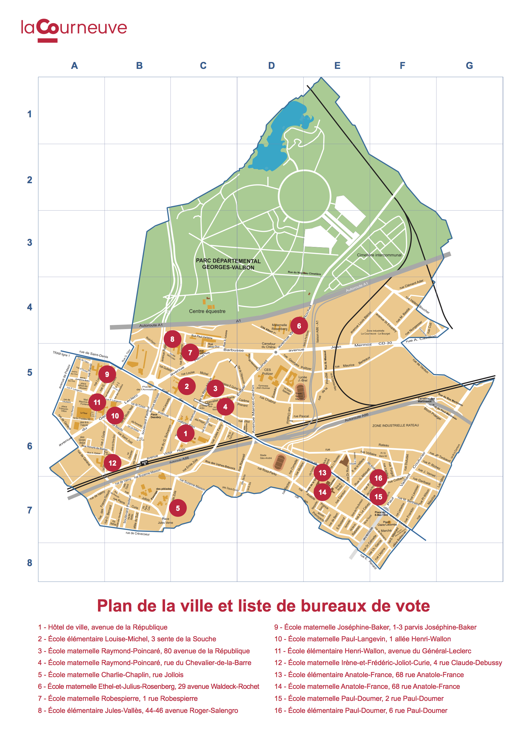 Carte bureaux de vote