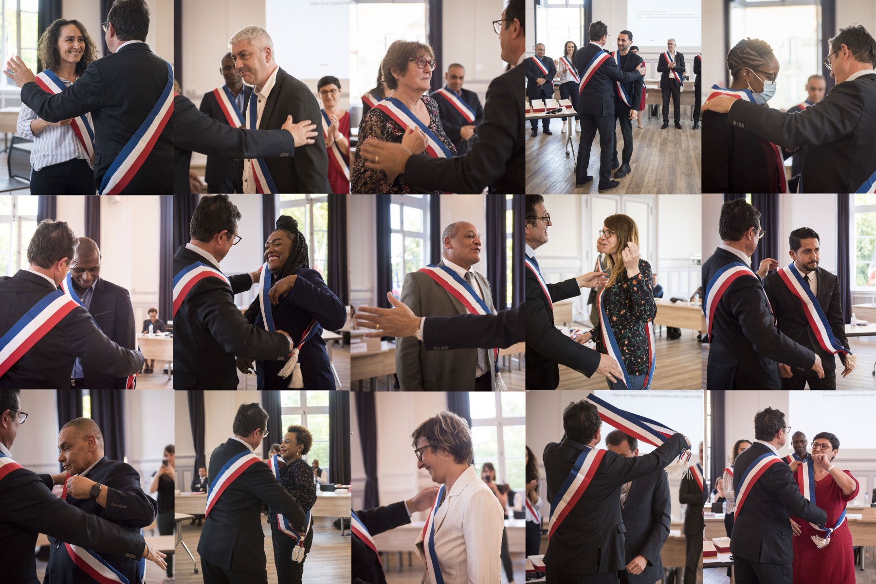 Montage des adjoints au maire