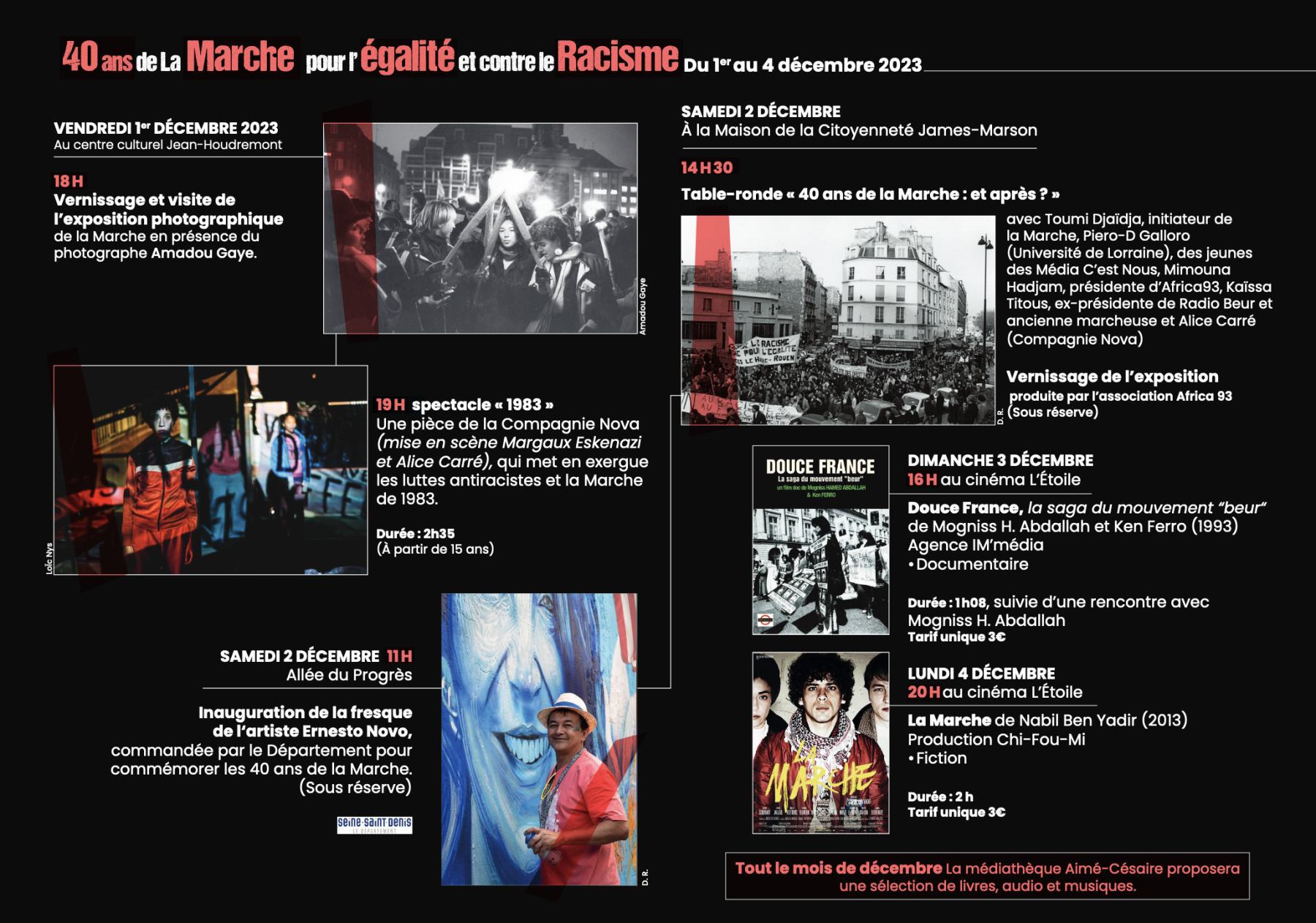 L'agenda des événements