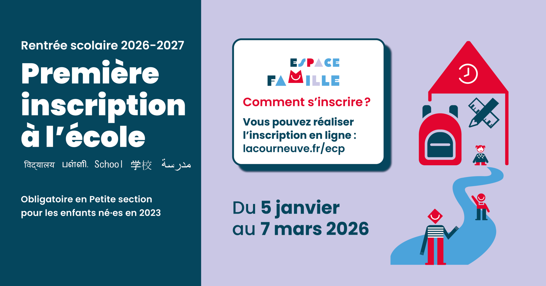 Inscription maternelle