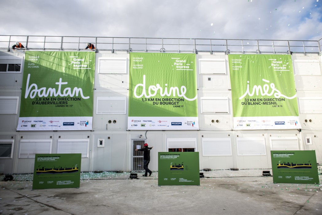 Baptême tunneliers, chantier Verdun