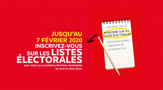 Inscriptions listes électorales