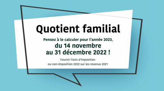 Calcul quotient familial